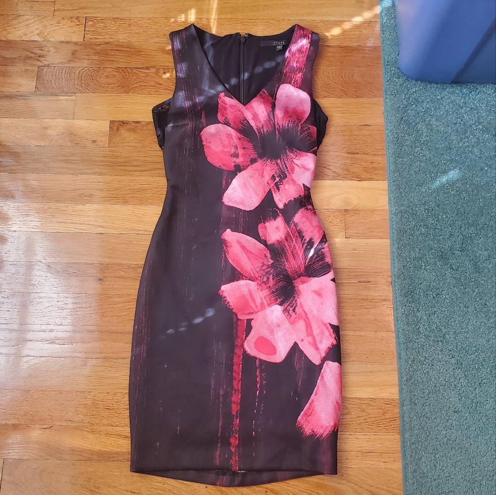 Guess Dress Bundle - Floral Dress & Palm Tree Dress - Size XXS - Picture 3 of 13